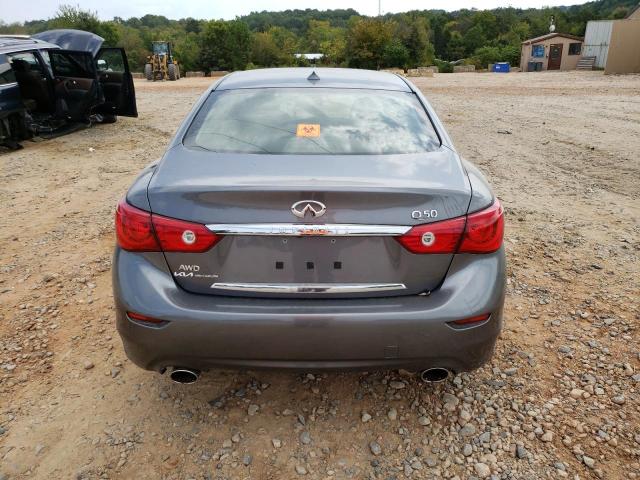 JN1BV7AR5FM421586 - 2015 INFINITI Q50 BASE GRAY photo 6