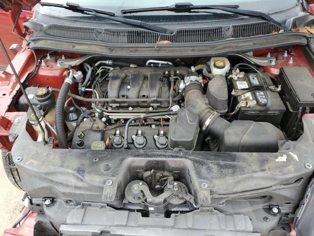 1FM5K7D88JGA23958 - 2018 FORD EXPLORER XLT Kırmızı fotoğraf 12