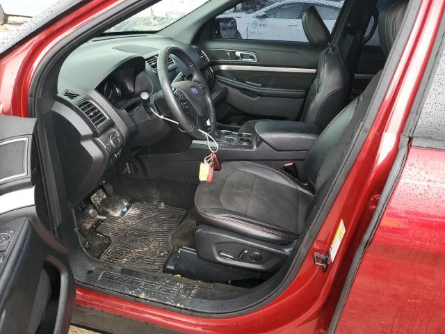 1FM5K7D88JGA23958 - 2018 FORD EXPLORER XLT Kırmızı fotoğraf 7
