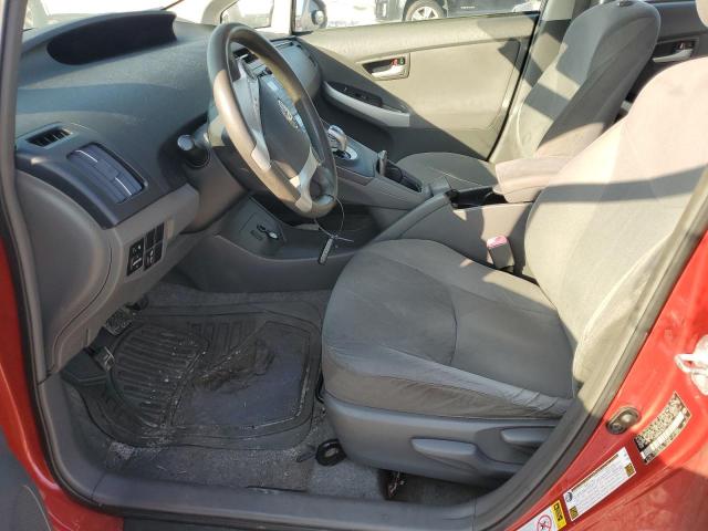 JTDKN3DU8A0118100 - 2010 TOYOTA PRIUS RED photo 7