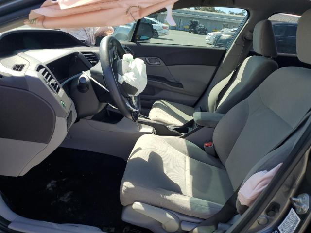 19XFB2F52CE370445 - 2012 HONDA CIVIC LX GRAY photo 7