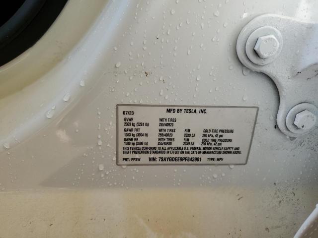 7SAYGDEE9PF843901 - 2023 TESLA MODEL Y 白色 照片 14