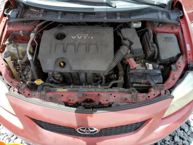 1NXBU4EE6AZ257212 - 2010 TOYOTA COROLLA BASE Qırmızı foto 11