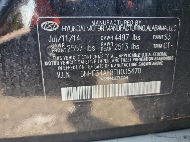 5NPE34AF8FH035470 - 2015 HYUNDAI SONATA SPORT Қара фото 12