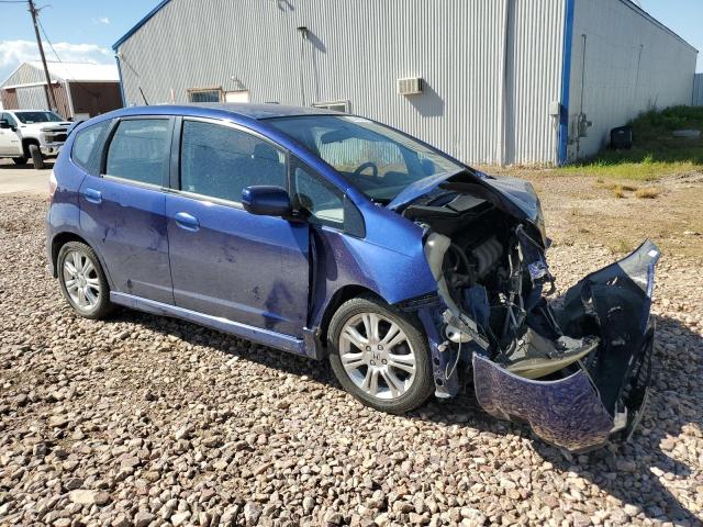 JHMGE88699S044795 - 2009 HONDA FIT SPORT BLUE photo 4