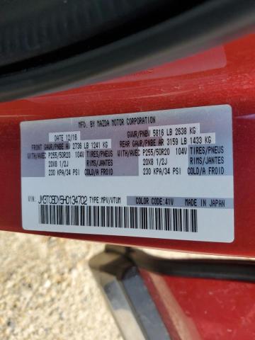 JM3TCBDY5H0134702 - 2017 MAZDA CX-9 GRAND TOURING RED photo 13