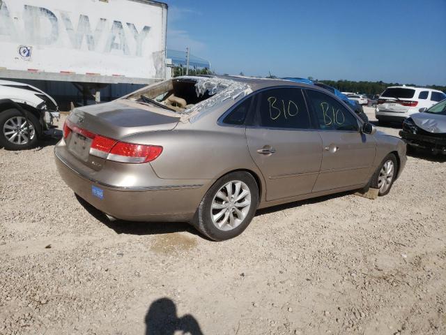 KMHFC46F27A163124 - 2007 HYUNDAI AZERA SE TAN photo 3