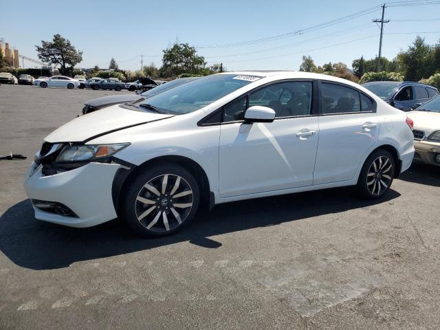 19XFB2F94FE232199 - 2015 HONDA CIVIC EXL WHITE photo 1