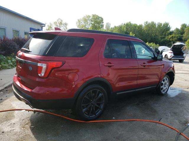 1FM5K7D85HGA21417 - 2017 FORD EXPLORER XLT Qırmızı foto 3
