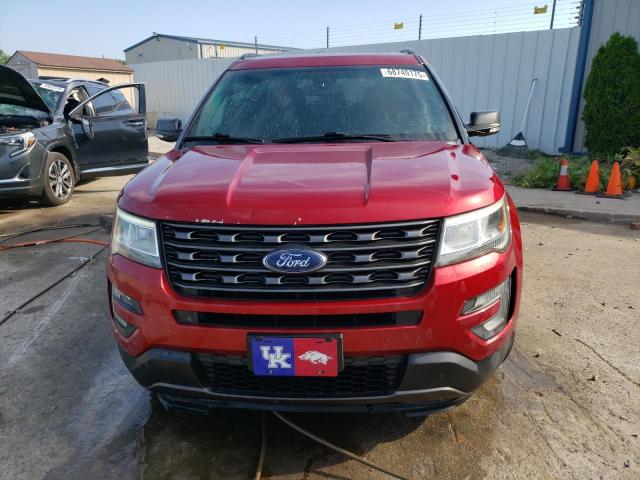 1FM5K7D85HGA21417 - 2017 FORD EXPLORER XLT Qırmızı foto 5
