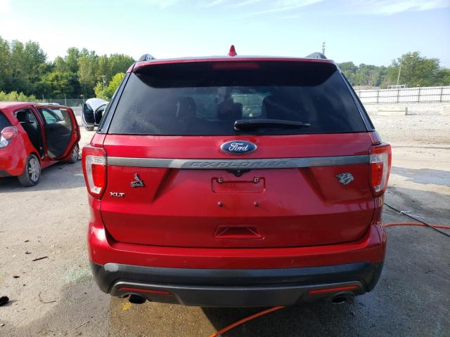 1FM5K7D85HGA21417 - 2017 FORD EXPLORER XLT Qırmızı foto 6