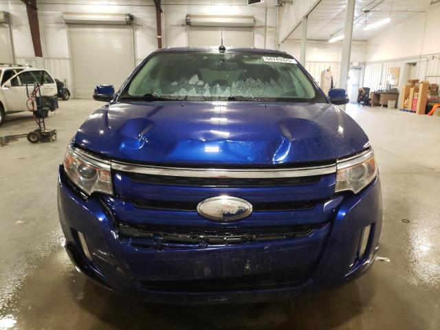 2FMDK4JC1DBC85352 - 2013 FORD EDGE SEL BLUE photo 5