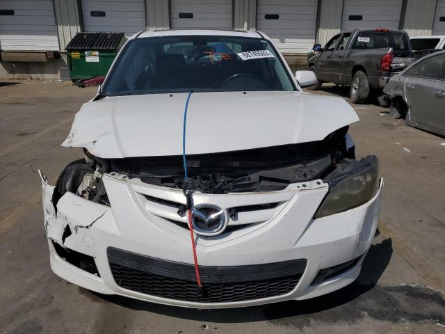 JM1BK323571702184 - 2007 MAZDA 3 S WHITE photo 5