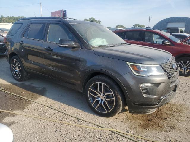 1FM5K8GT2KGA72211 - 2019 FORD EXPLORER SPORT Сірий фото 4