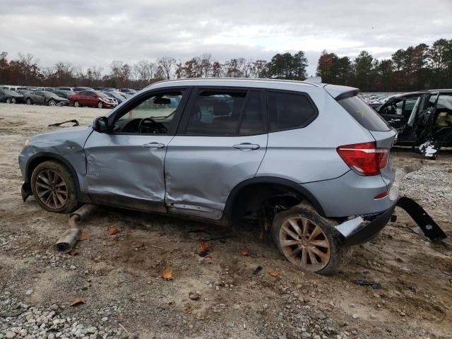 5UXWX9C57D0D00658 - 2013 BMW X3 XDRIVE28I BLUE photo 2