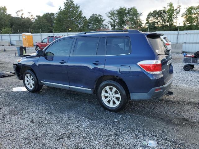 5TDZK3EH8CS087049 - 2012 TOYOTA HIGHLANDER BASE Blau Foto 2
