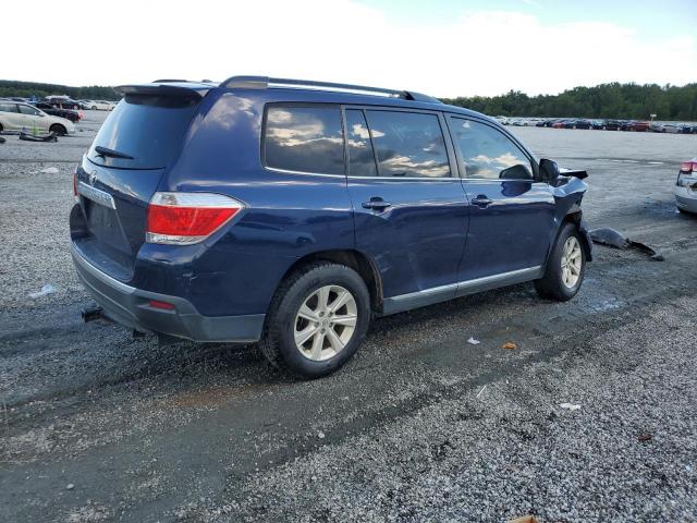 5TDZK3EH8CS087049 - 2012 TOYOTA HIGHLANDER BASE Blau Foto 3
