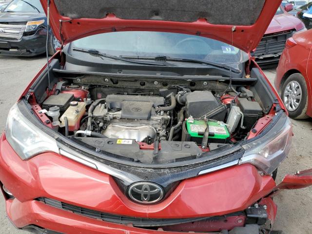 JTMRFREV4HJ165280 - 2017 TOYOTA RAV4 XLE RED photo 11