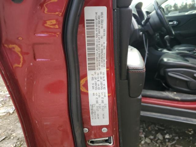 1C4PJMBS7FW786404 - 2015 JEEP CHEROKEE TRAILHAWK Tünd qırmızı foto 12