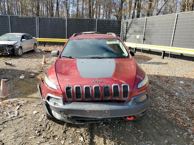 1C4PJMBS7FW786404 - 2015 JEEP CHEROKEE TRAILHAWK Tünd qırmızı foto 5