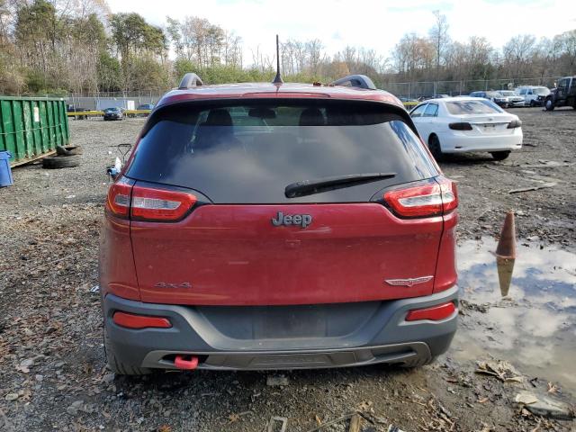 1C4PJMBS7FW786404 - 2015 JEEP CHEROKEE TRAILHAWK Tünd qırmızı foto 6