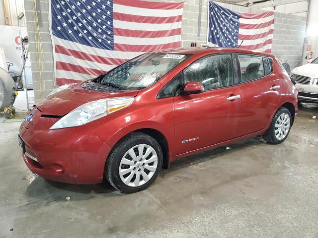 1N4AZ0CP6DC400884 - 2013 NISSAN LEAF S BURGUNDY photo 1