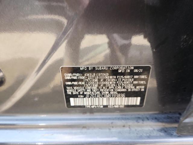 JF2GTAECXM8393836 - 2021 SUBARU CROSSTREK PREMIUM Серый фото 13