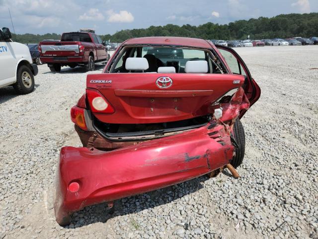 JTDBL40E89J035136 - 2009 TOYOTA COROLLA BASE RED photo 6