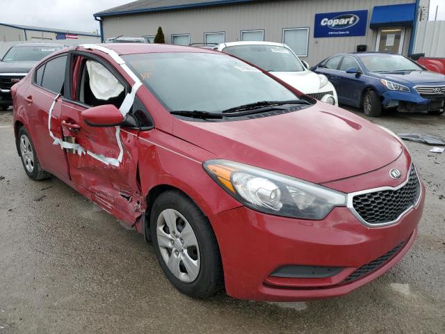 KNAFK4A62G5611561 - 2016 KIA FORTE LX RED photo 4