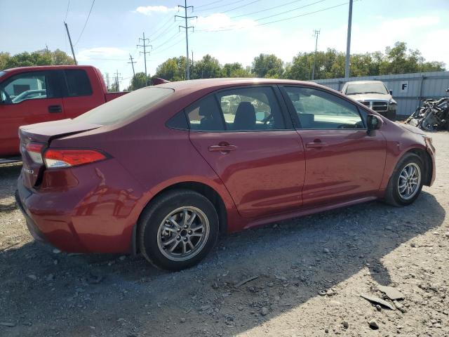 JTDEAMDE1NJ050407 - 2022 TOYOTA COROLLA LE BURGUNDY photo 3