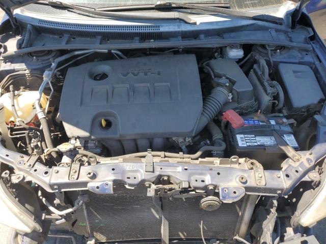 2T1BU4EE2CC858170 - 2012 TOYOTA COROLLA BASE Կապույտ լուսանկար 11