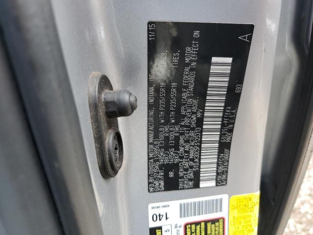 5TDJK3DC5FS125313 - 2015 TOYOTA SIENNA LE SILVER photo 14