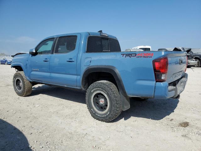 3TMCZ5AN3KM196140 - 2019 TOYOTA TACOMA DOUBLE CAB BLUE photo 2