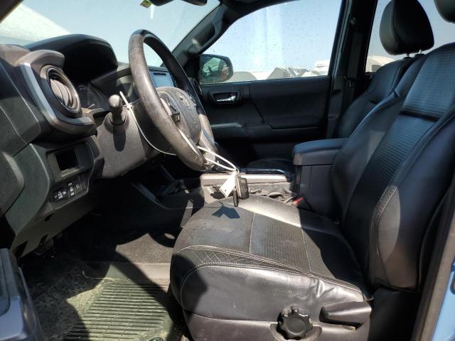 3TMCZ5AN3KM196140 - 2019 TOYOTA TACOMA DOUBLE CAB BLUE photo 7