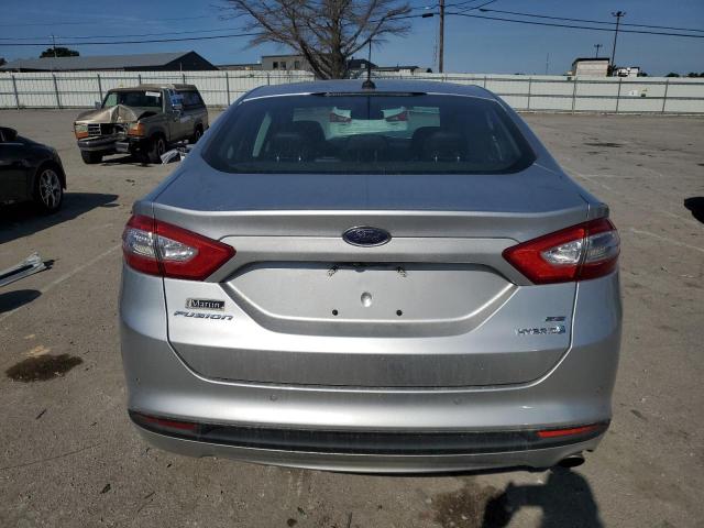 3FA6P0LU2DR233796 - 2013 FORD FUSION SE HYBRID SILVER photo 6