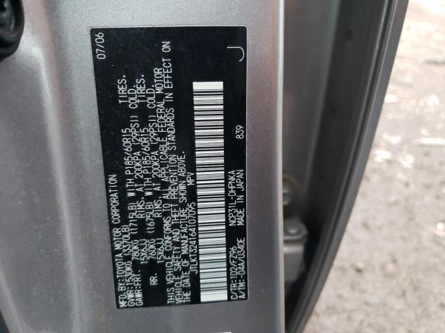 JTLKT324164107095 - 2006 TOYOTA SCION XB Grau Foto 13