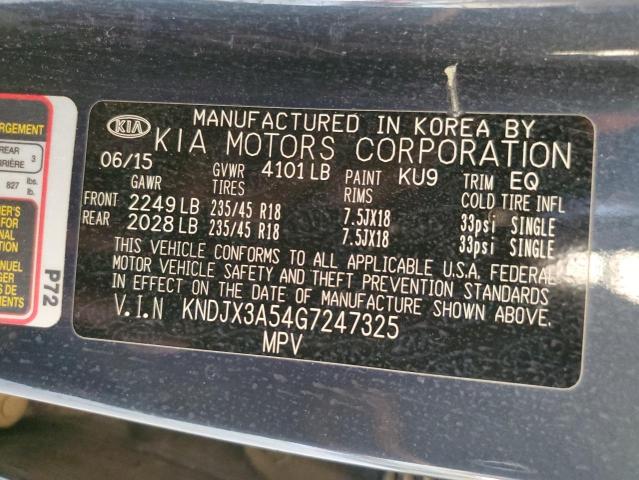 KNDJX3A54G7247325 - 2016 KIA SOUL ! GRAY photo 12