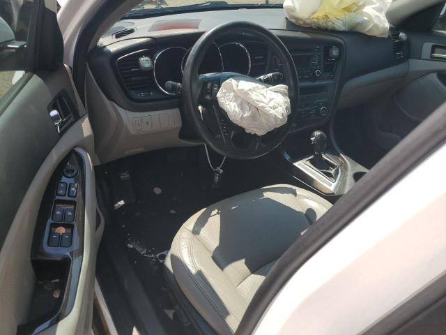 5XXGN4A76DG230438 - 2013 KIA OPTIMA EX WHITE photo 8