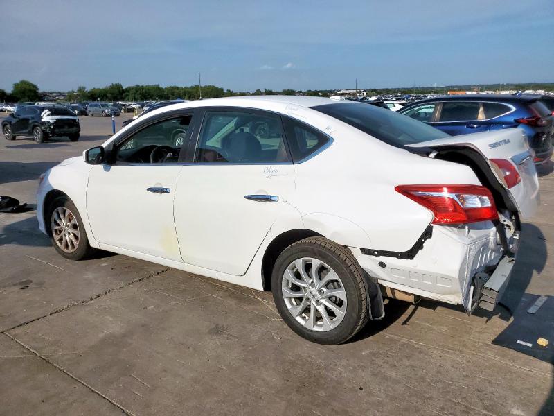 3N1AB7AP4KY426594 - 2019 NISSAN SENTRA S WHITE photo 2