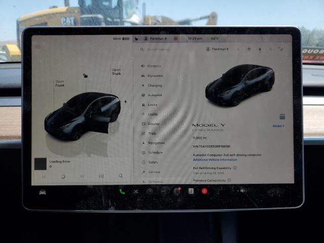 7SAYGDED2RF186191 - 2024 TESLA MODEL Y გრაფიტი ფოტო 9