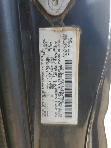 5TEWM72N31Z718630 - 2001 TOYOTA TACOMA XTRACAB Schwarz Foto 12