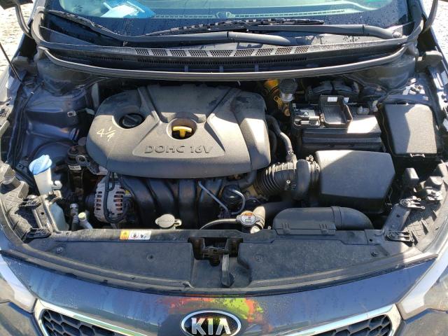 KNAFX4A68E5074435 - 2014 KIA FORTE LX BLUE photo 11