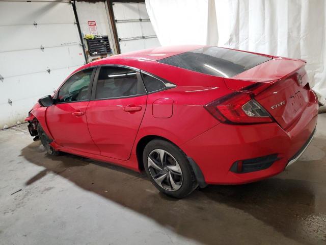2HGFC2F69MH509502 - 2021 HONDA CIVIC LX RED photo 2