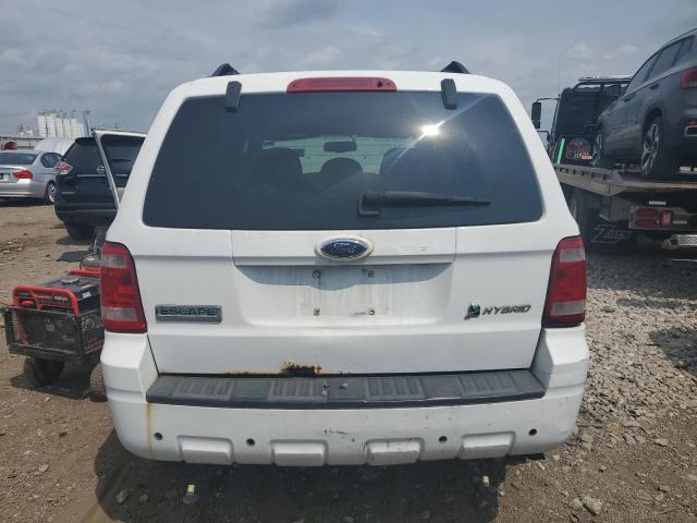 1FMCU49399KB40888 - 2009 FORD ESCAPE HYBRID Սպիտակ լուսանկար 6
