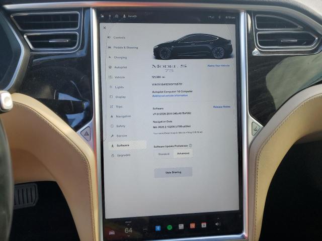 5YJSA1E1XGF155731 - 2016 TESLA MODEL S Noir photo 9