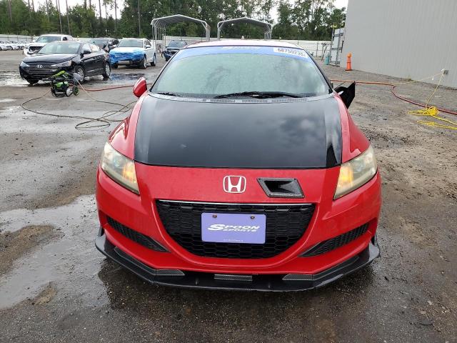 JHMZF1D47DS003737 - 2013 HONDA CR-Z RED photo 5