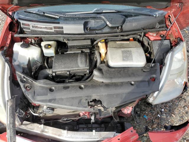 JTDKB20U083436830 - 2008 TOYOTA PRIUS RED photo 11