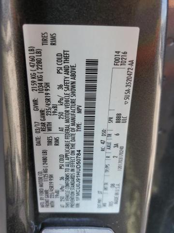 1FMCU0J91HUD50784 - 2017 FORD ESCAPE TITANIUM ნაცრისფერი ფოტო 13