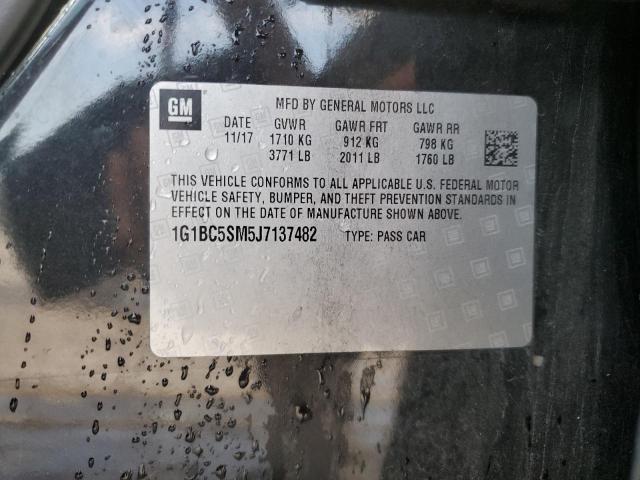 1G1BC5SM5J7137482 - 2018 CHEVROLET CRUZE LS BLUE photo 13