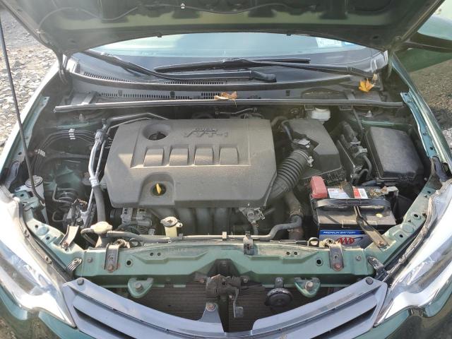 2T1BURHE0FC422429 - 2015 TOYOTA COROLLA L GREEN photo 11